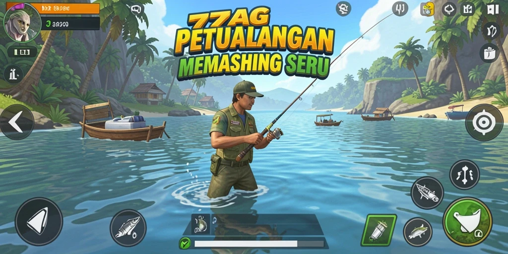 Gameplay seru memancing dengan berbagai jenis ikan.