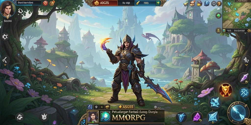 Gameplay menarik dan aksi seru di ASG55 MMORPG.