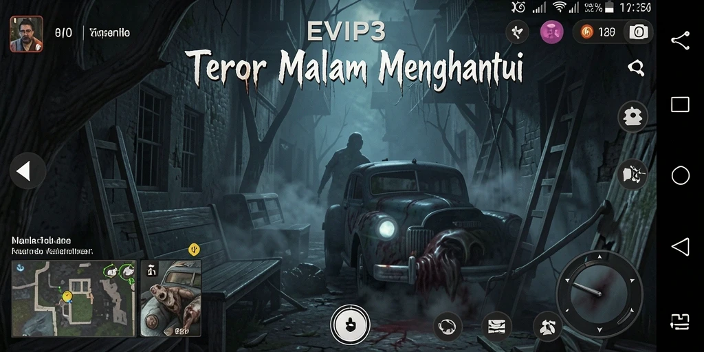 Screenshot dari gameplay EVIP3 yang menegangkan dan penuh kengerian.