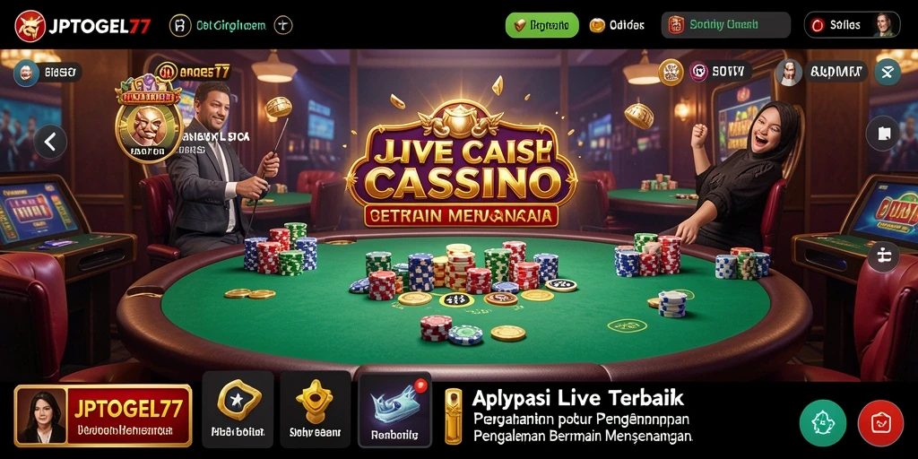 Tampilan gameplay menarik dari JPTOGEL77 di Live Casino.