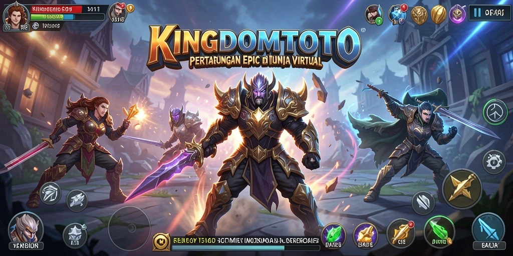 Tampilan mendebarkan dari pertempuran di KINGDOMTOTO.