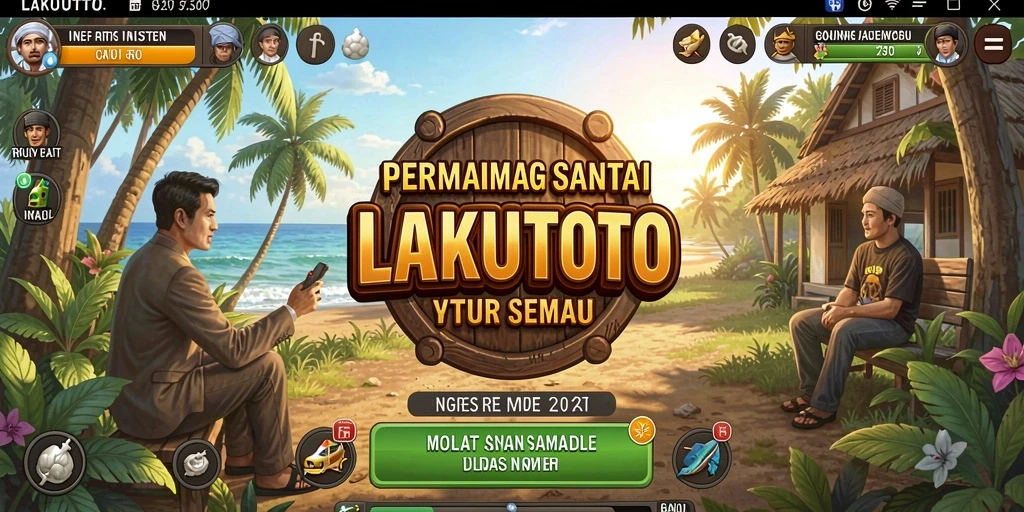 Screenshot LAKUTOTO menunjukkan gameplay yang menarik dan ceria.