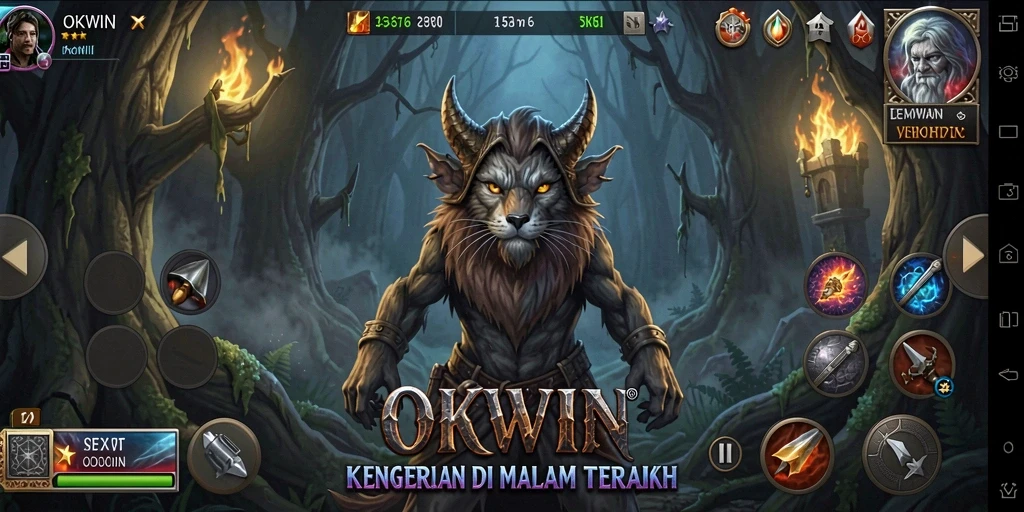 Menampilkan gameplay yang mencekam dan penuh aksi di OKWIN.
