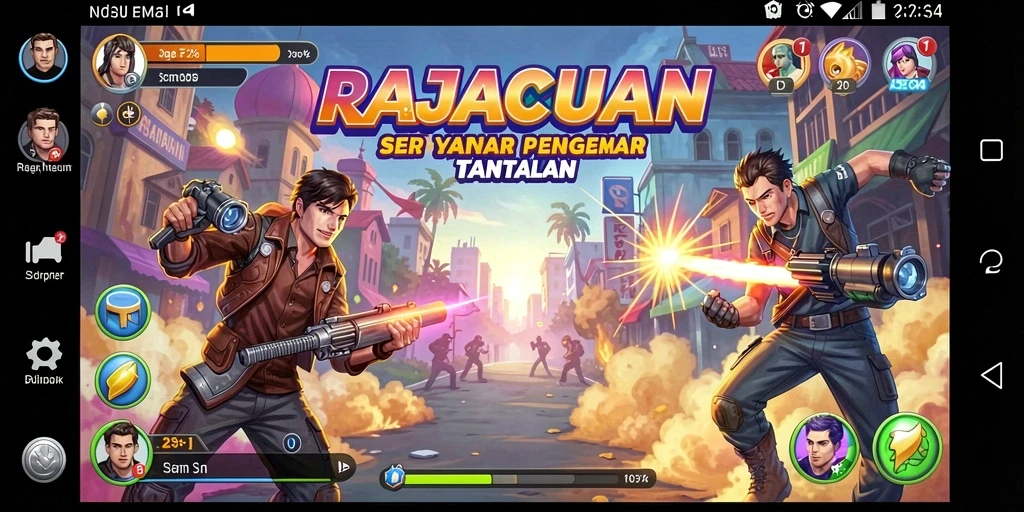 Tangkapan layar gameplay RAJACUAN yang seru dan menantang.