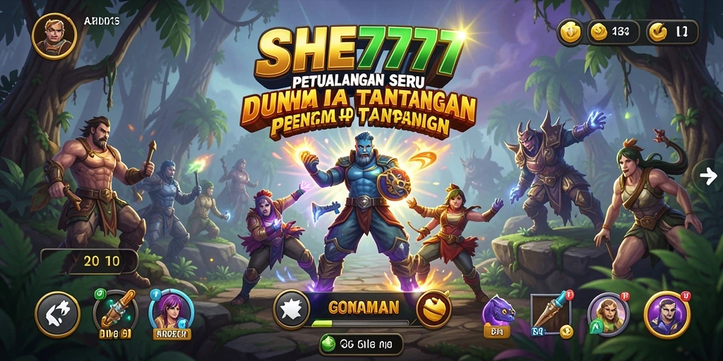 Tampilan gameplay SHE777 yang penuh aksi dan eksplorasi.
