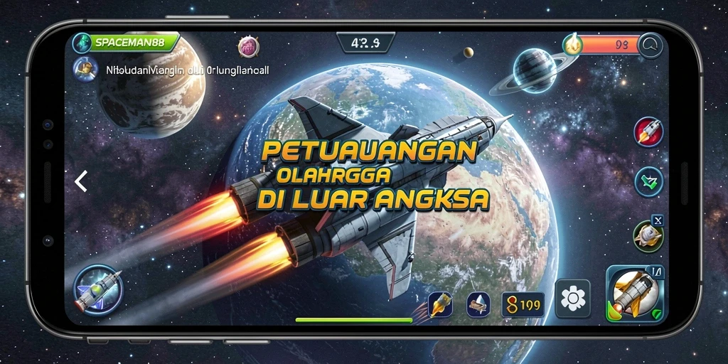 Tampilan gameplay SPACEMAN88 yang mendebarkan di luar angkasa.
