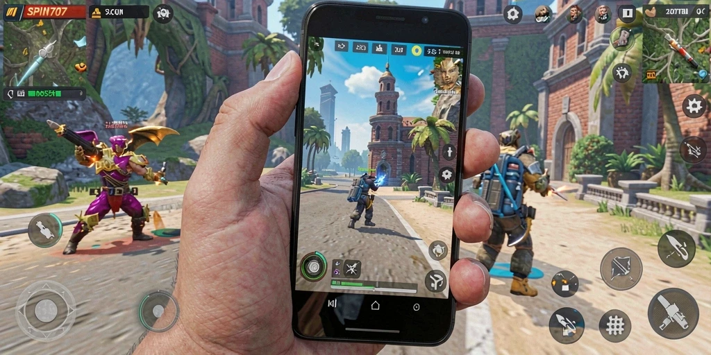 Tampilan gameplay SPIN707 yang menarik dan interaktif.