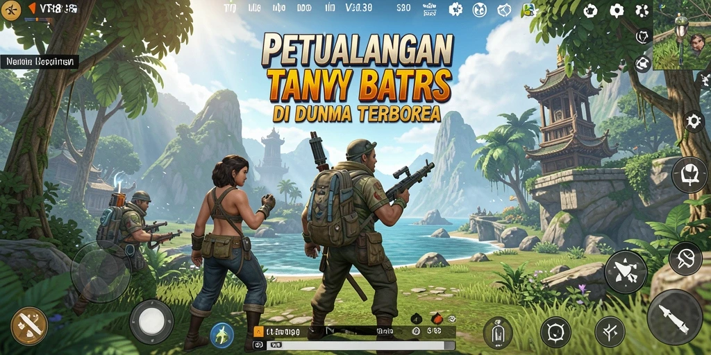 Screenshot gameplay VT38 menampilkan petualangan seru di dunia terbuka.